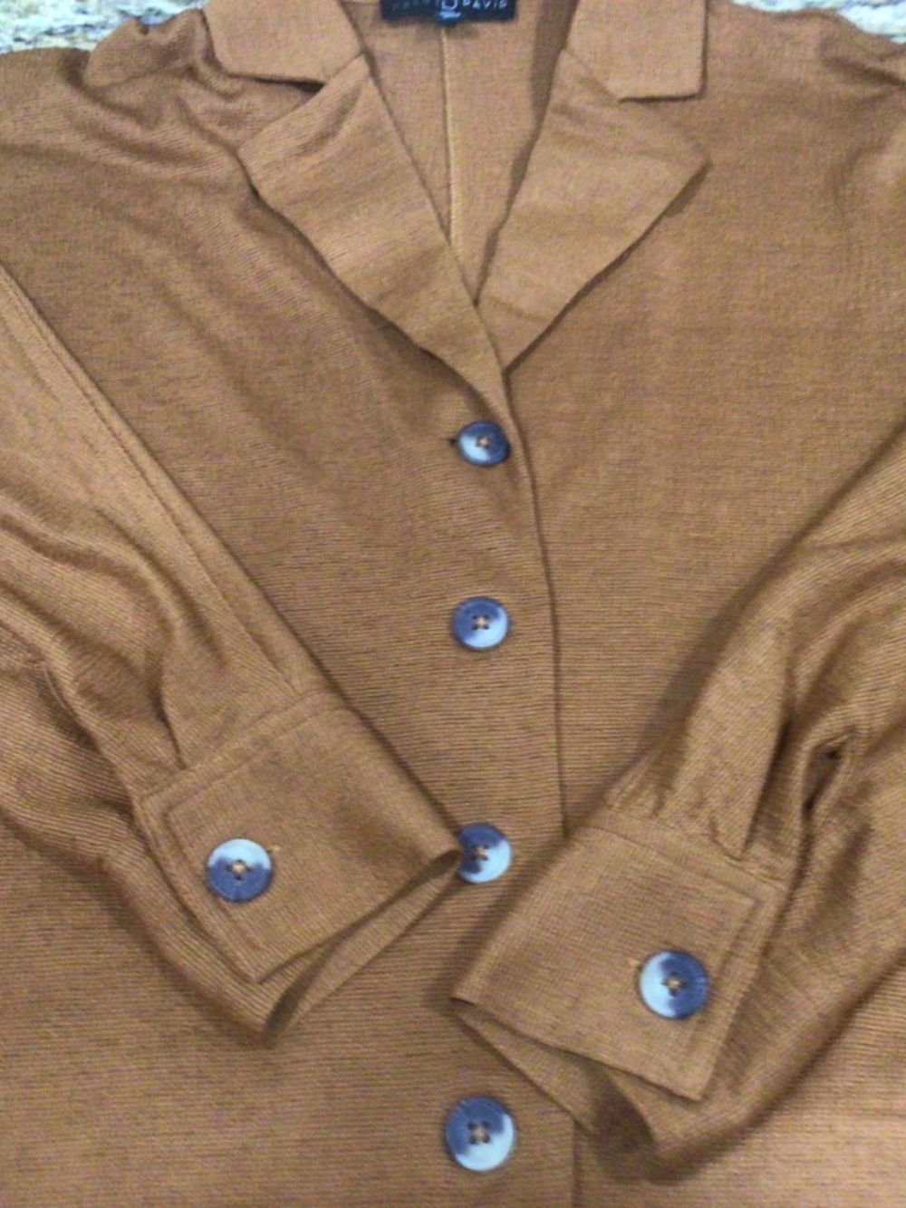 Vintage Fred David button down rust colored shirt. Size S great shape - Picture 5 of 7